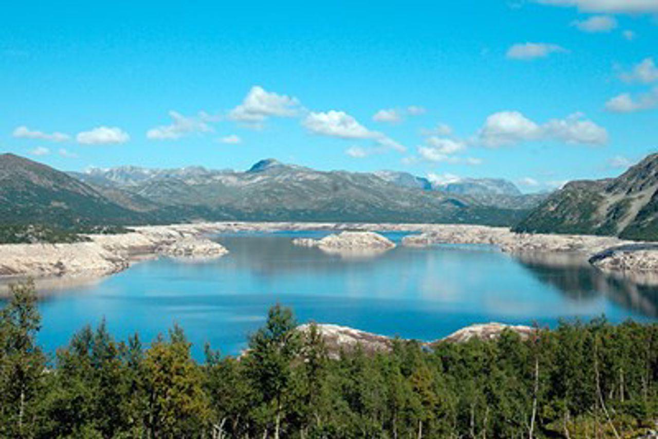 Lake Bordalsvatn in Telemark County